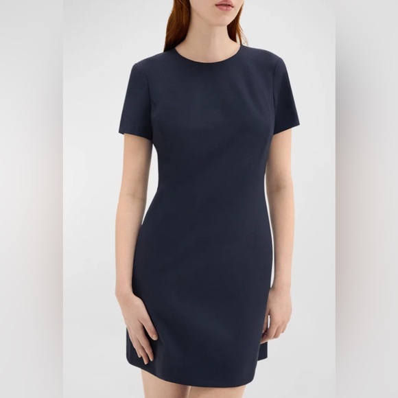 Theory Dresses & Skirts - Theory - JATINN Continuous Wool-Blend Mini Shift Dress